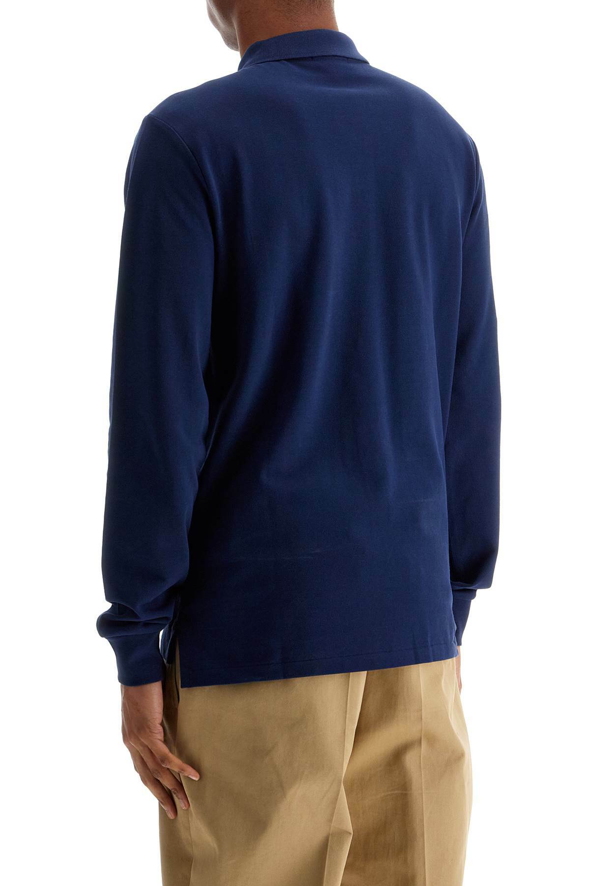 POLO RALPH LAUREN slim fit long sleeve polo shirt Blue Polo Ralph Lauren
