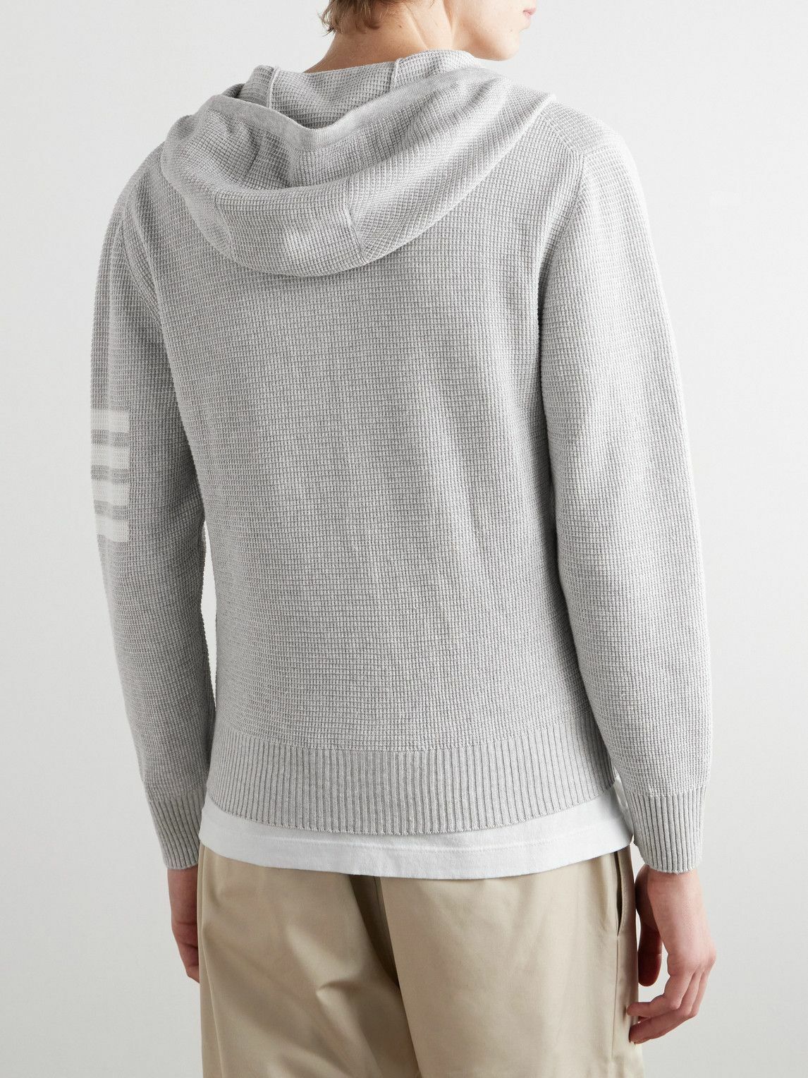 Thom Browne - Intarsia-Knit Striped Textured Linen and