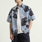 NN07 Men's Freddy Embroidered Short Sleeve Shirt in Blue Multi