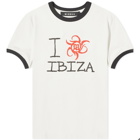 MISBHV Women's I Love Ibiza T-Shirt in Coconut