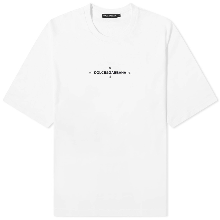 Photo: Dolce & Gabbana Men's Marina Compass T-Shirt in White