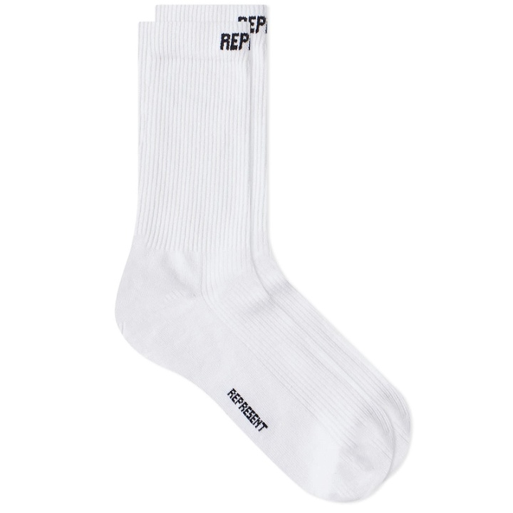 Photo: Represent Men's Logo Cuff Sock in Black