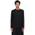 Y-3 Black Oversized Gradient Stripes Long Sleeve T-shirt