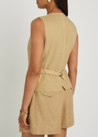 Polo Ralph Lauren Tailored Linen Vest Brown
