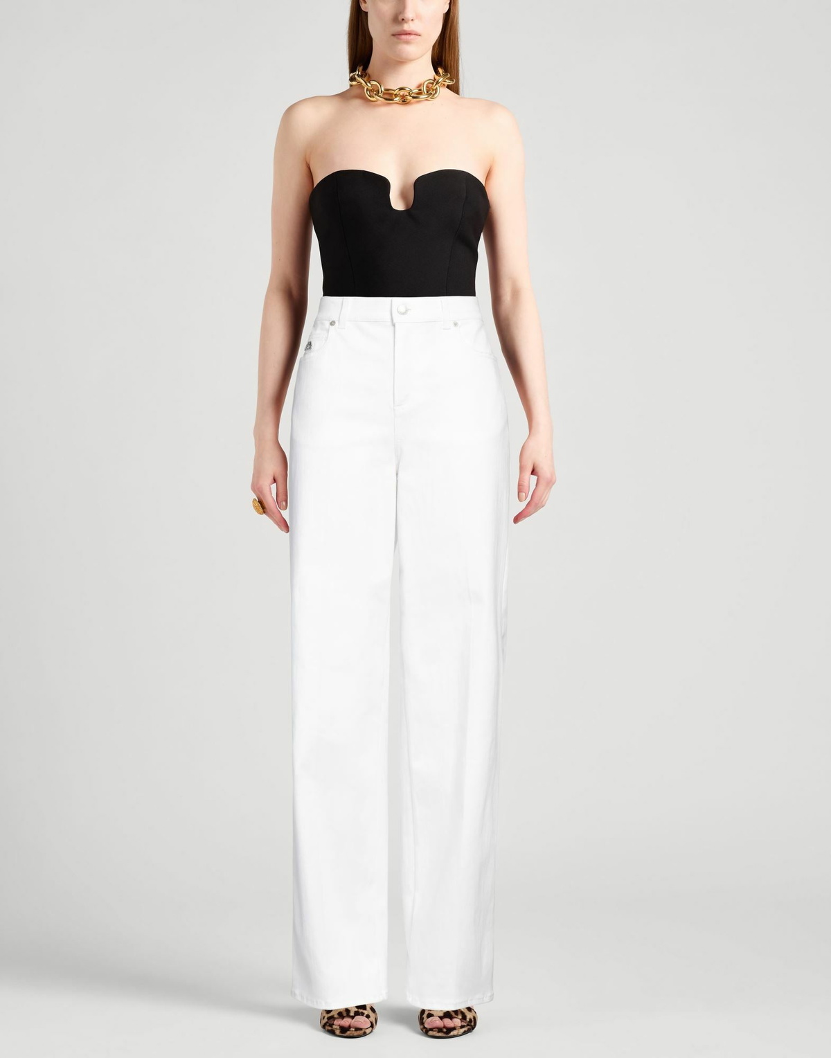 Mcqueen Womens Jeans in White