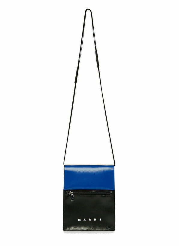 Photo: Tribeca Crossbody Pouch Bag in Blue