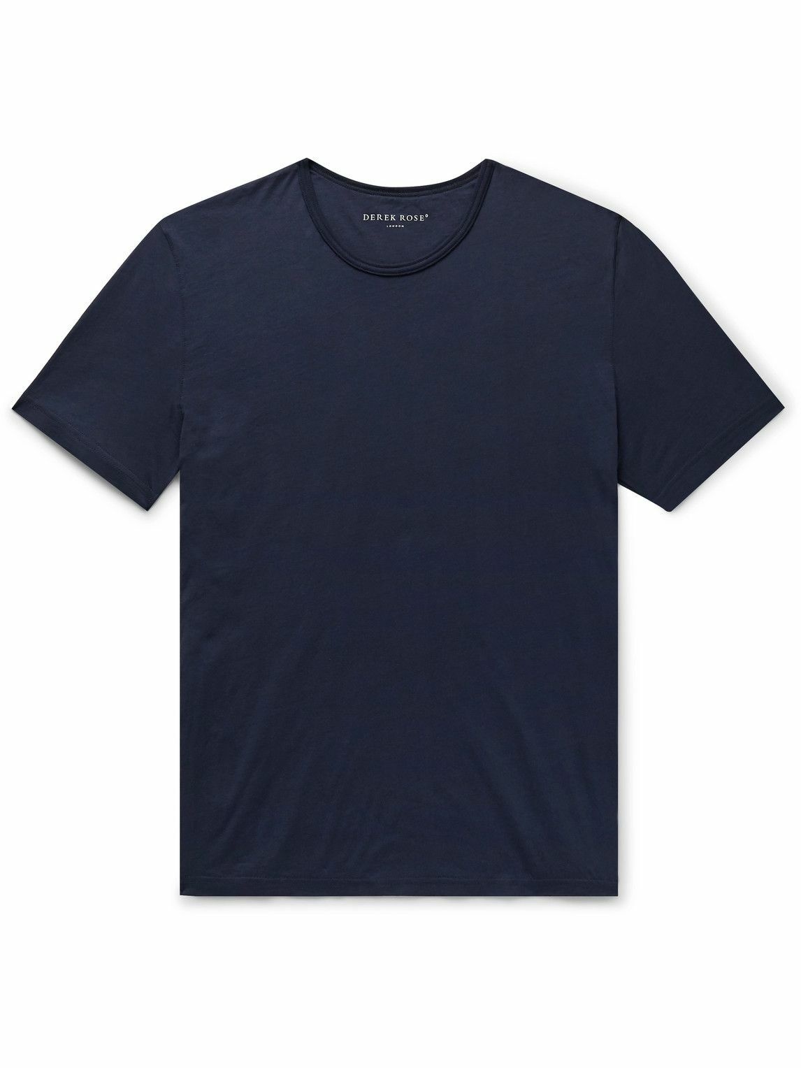 Derek Rose - Riley 1 Pima Cotton-Jersey T-Shirt - Blue Derek Rose