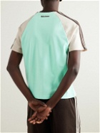 adidas Consortium - Wales Bonner Logo-Embroidered Striped Cotton-Jersey T-Shirt - Green