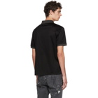 Alexander McQueen Black Beaded Skull Polo T-Shirt