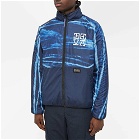 Deva States Men's Tenzing Reversible Sherpa Jacket in Black/Midnight Blue