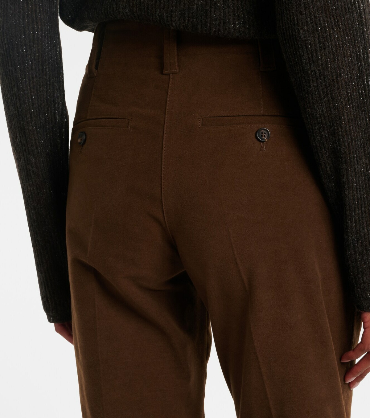 Brunello Cucinelli Cropped cotton flared pants