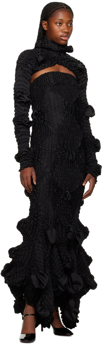 Feben Black Bolero Turtleneck