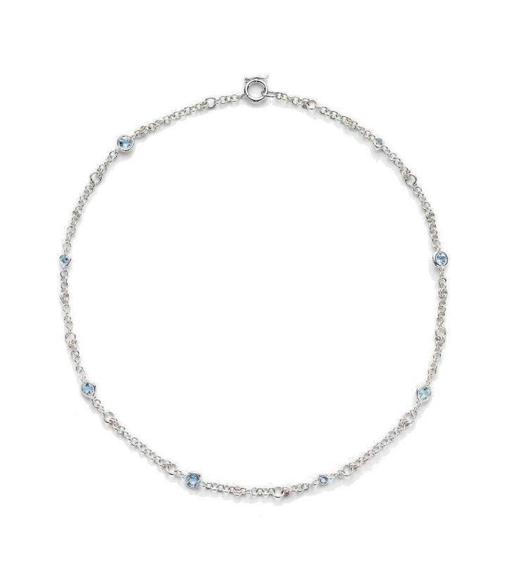 Photo: Spinelli Kilcollin Gravity Estrella sterling silver necklace with aquamarines