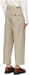 Margaret Howell Taupe Cropped Trousers