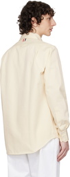 Thom Browne Beige Straight Fit Denim Shirt