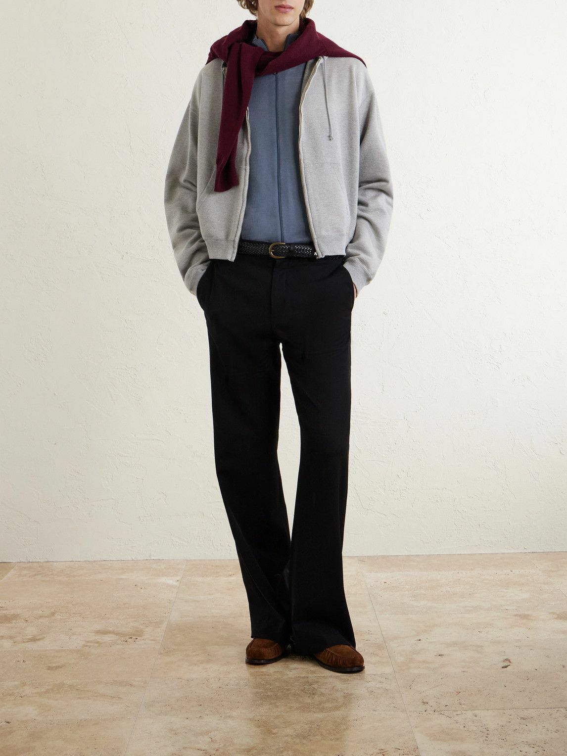Paul Smith - Merino Wool Zip-Up Cardigan - Gray