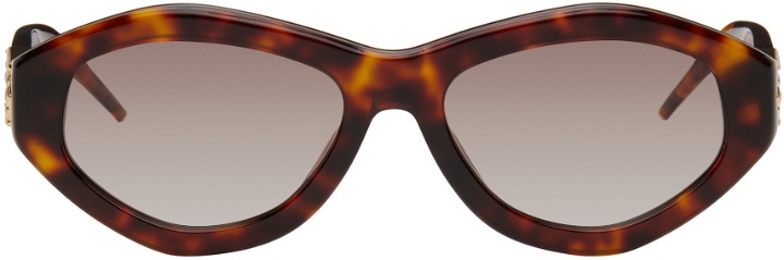 Photo: Casablanca Brown Monogram Plaque Sunglasses