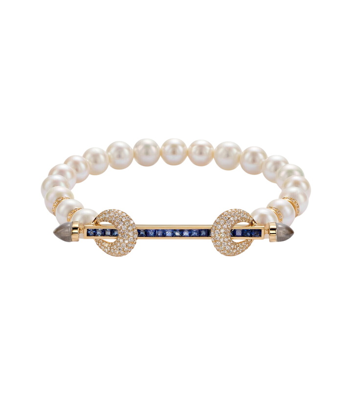 Photo: Ananya Chakra 18kt gold bracelet with gemstones
