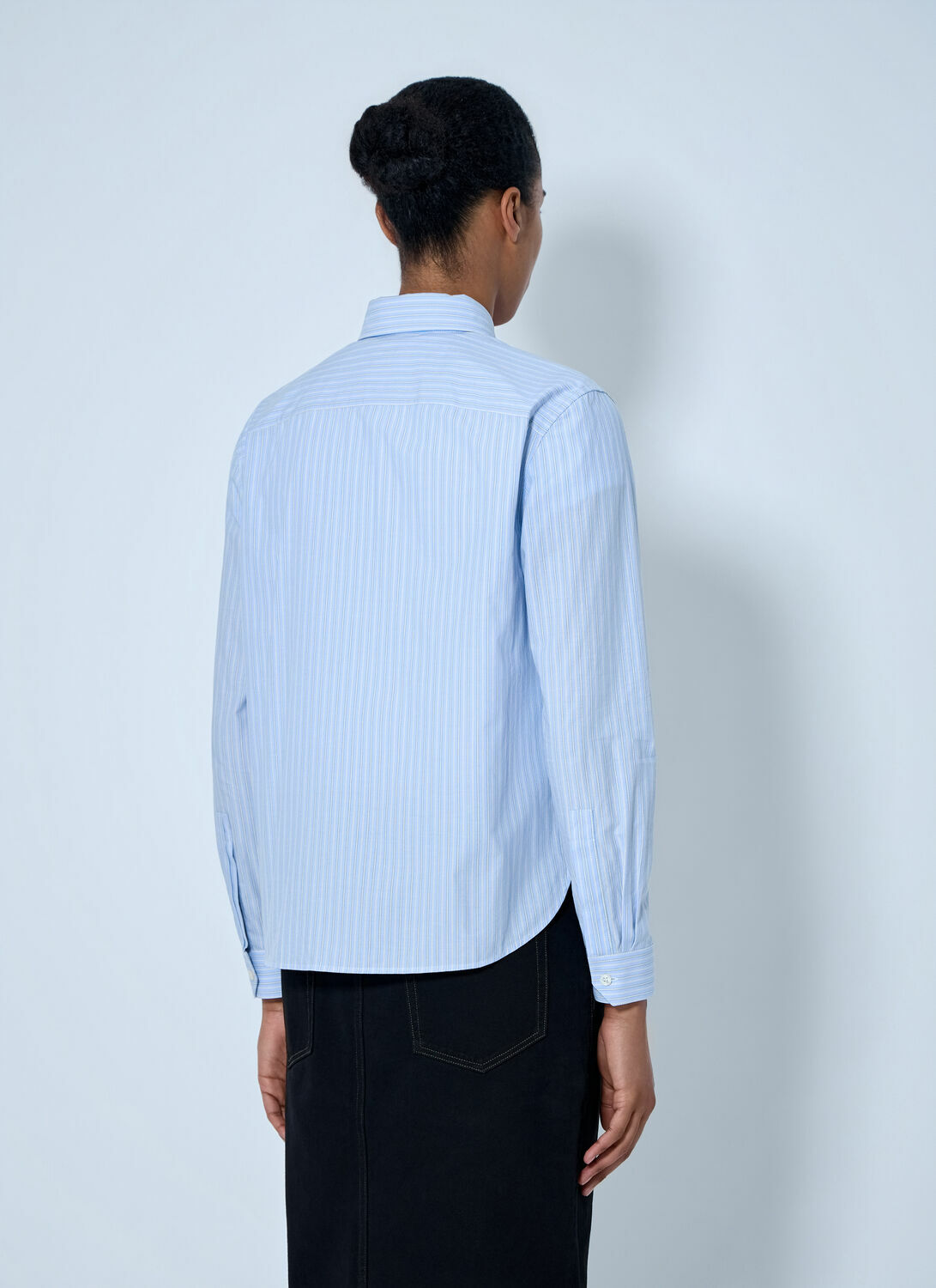 Saint Laurent Striped Cotton Poplin Shirt