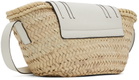 Chloé Beige & White Mini Marcie Basket Bag