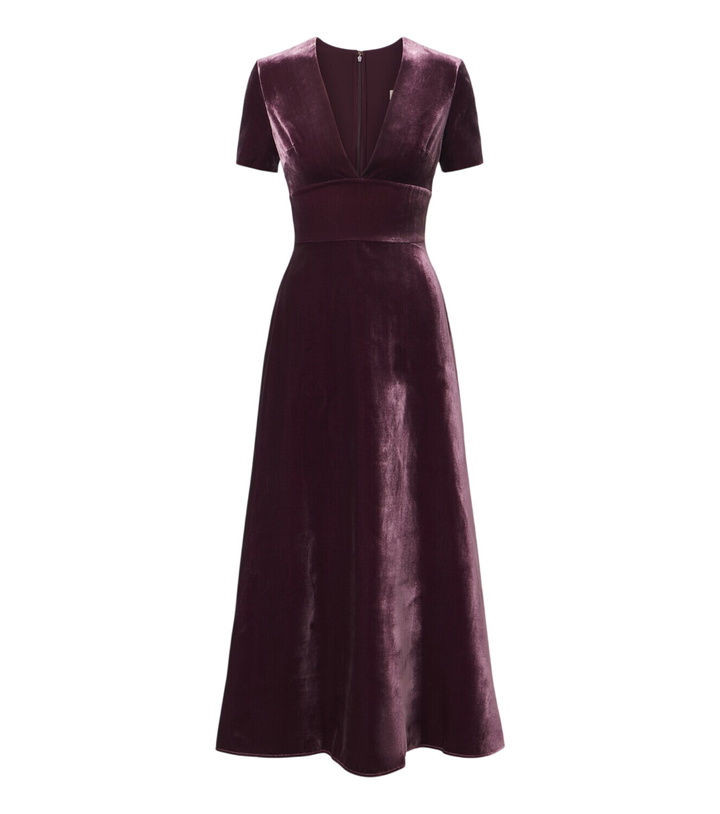Photo: Elie Saab Velvet midi dress