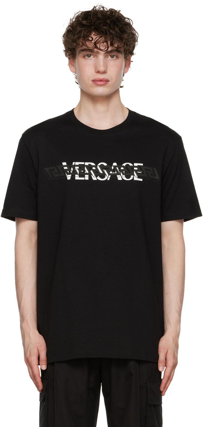 Versace Black Greca T-shirt Versace