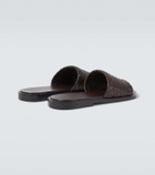 Bottega Veneta Elio Intrecciato leather slides
