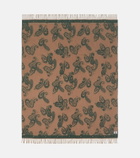 Etro Fringed paisley wool throw