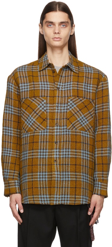 Photo: Song for the Mute Yellow Jute Check Shirt