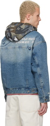 AAPE by A Bathing Ape Blue 'AAPE' Main Denim Jacket