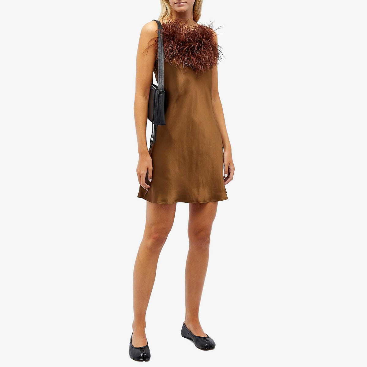 bec and bridge wax on mini dress Aishya Asym Mini Dress in Butter