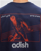 Adish Adish Nadi Lel Tennis Short Sleeve Tee Blue - Mens - Shortsleeves