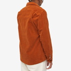 Wax London Men's Whiting Penn Cord Overshirt in Caramel