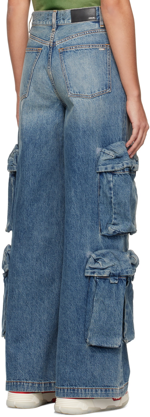 AMIRI Blue Baggy Cargo Jean Amiri