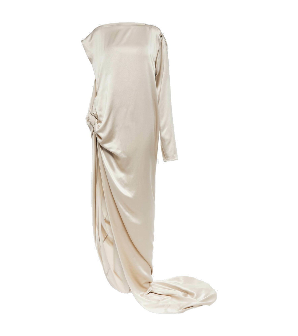 Rick Owens - Asymmetrical silk satin gown Rick Owens