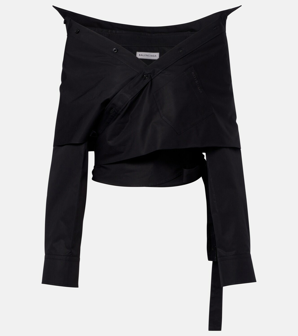 Balenciaga Off-shoulder cotton top