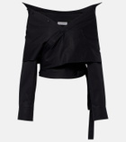 Balenciaga Off-shoulder cotton top