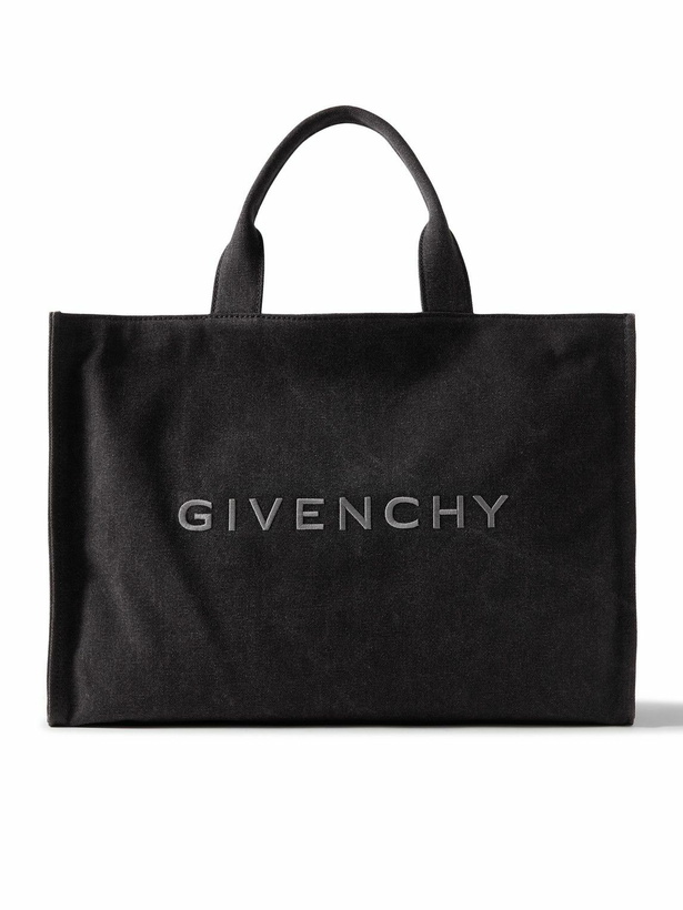 Photo: Givenchy - Logo-Embroidered Canvas Tote Bag