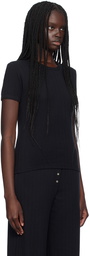 LESET Black Slim Fit T-Shirt