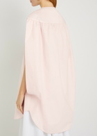 Jacquemus La Robe Berlingot Cotton-poplin Mini Shirt Dress Light Pink