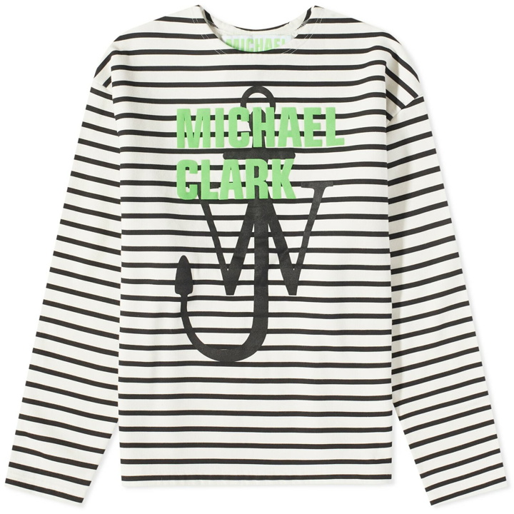 Photo: JW Anderson Women's x Michael Clark Anchor Sweatshirt in White/Black