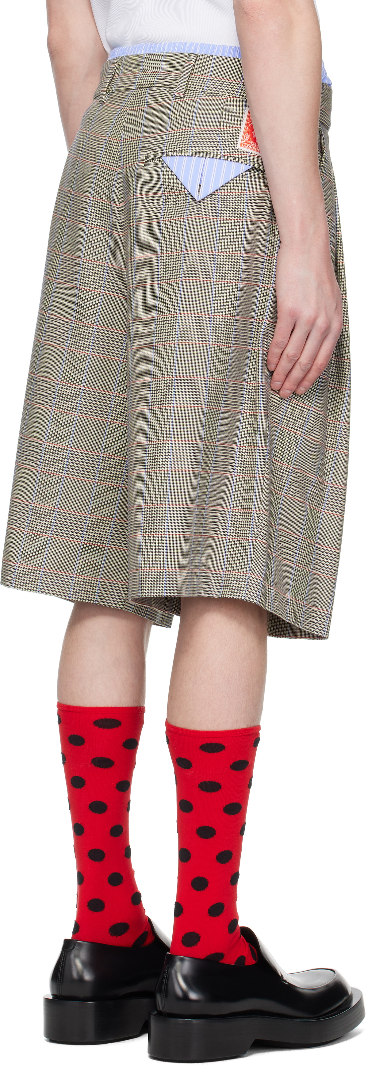 Charles Jeffrey LOVERBOY Beige Aberdeen Shorts