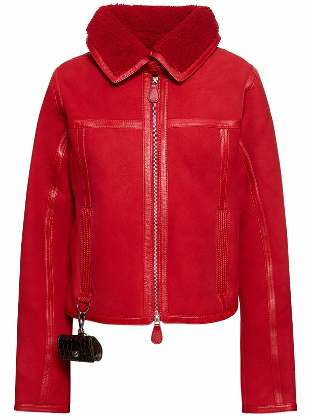 Photo: SAKS POTTS - Cosmo Zip-up Leather Jacket