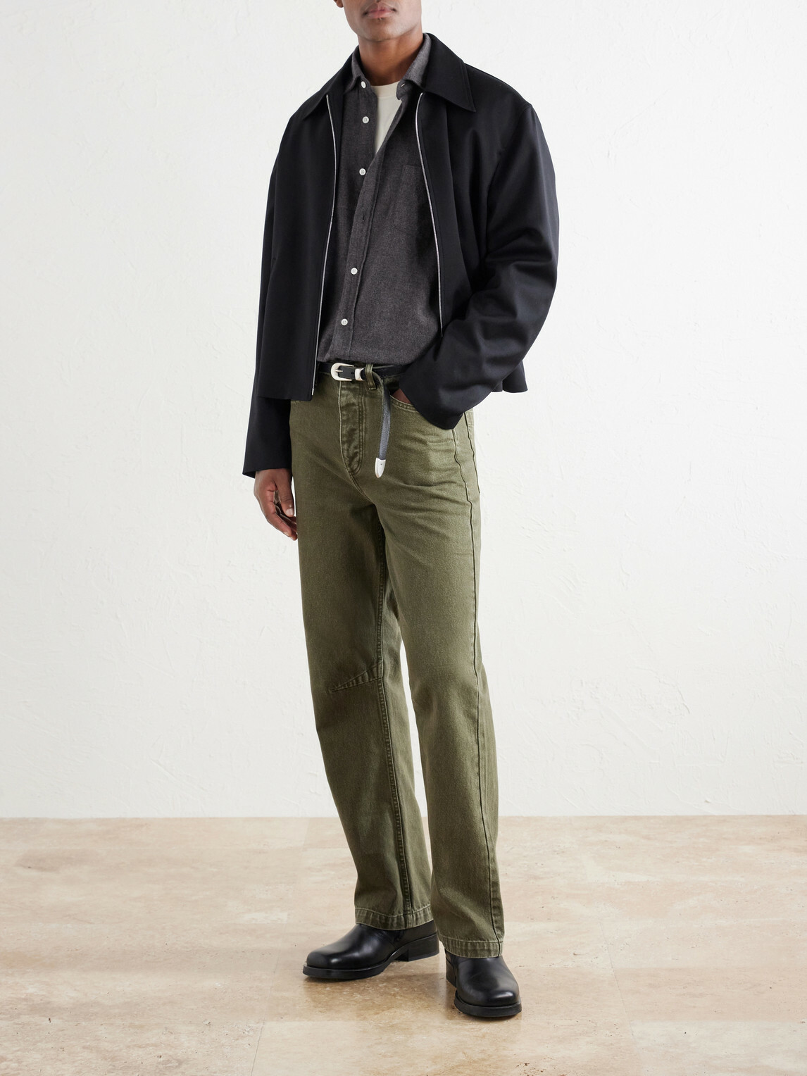 Hartford - Paul Cotton-Flannel Shirt - Gray