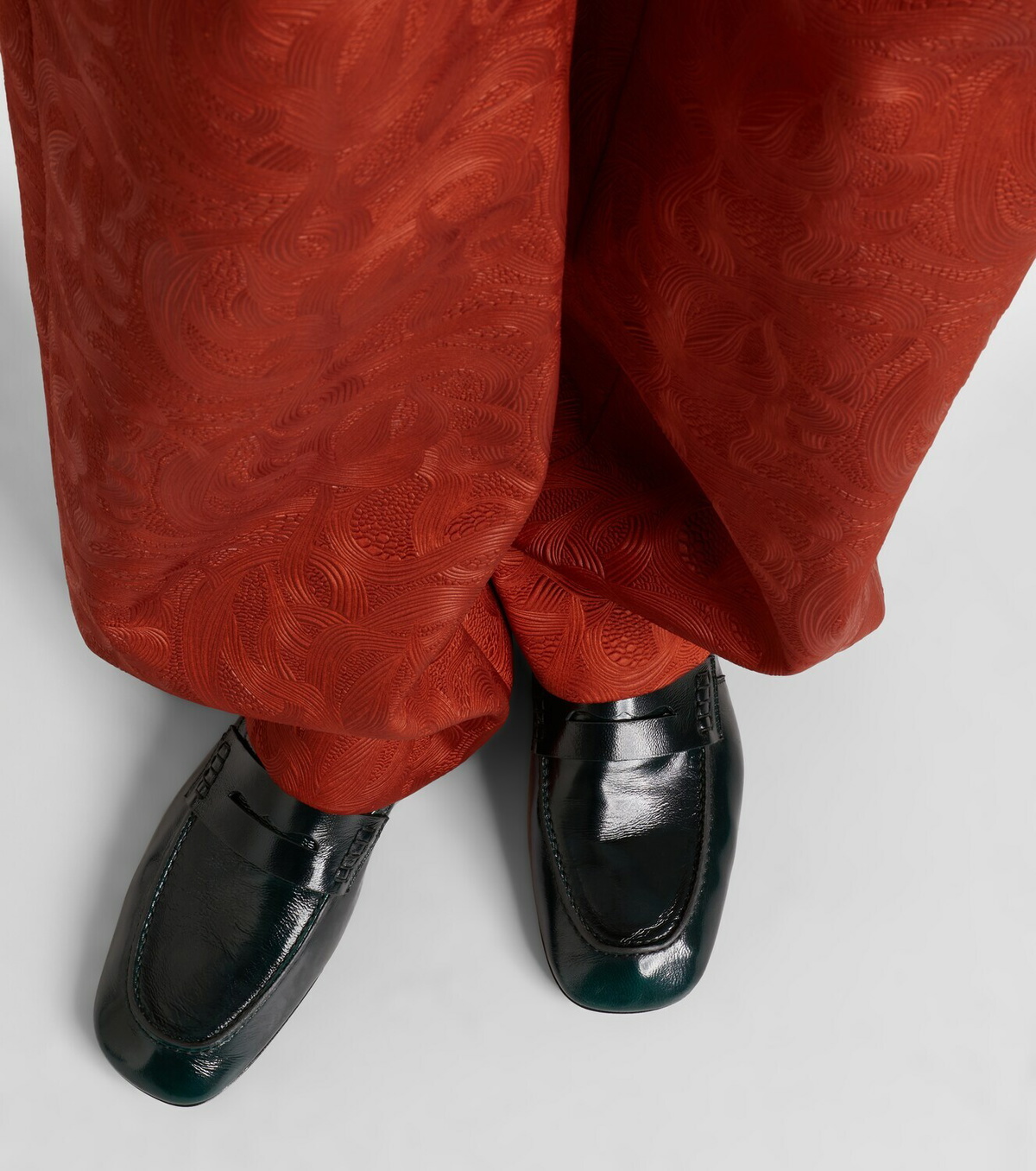Dries Van Noten Patent leather penny loafers