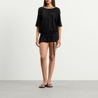 Peachy Den Women's Blanche Skort Dress in Onyx