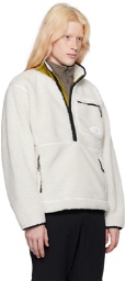 The North Face White & Khaki Extreme Pile Sweatshirt