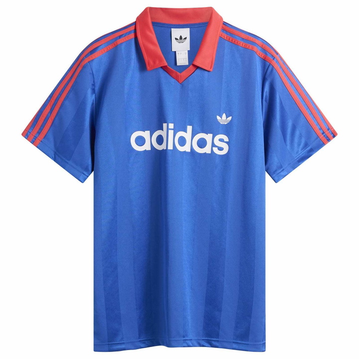 Photo: Adidas Men's Spellout Jersey in Blue