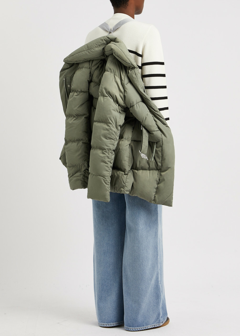 Canada Goose Marlow Belted Quilted Shell Coat Sage