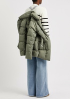 Canada Goose Marlow Belted Quilted Shell Coat Sage